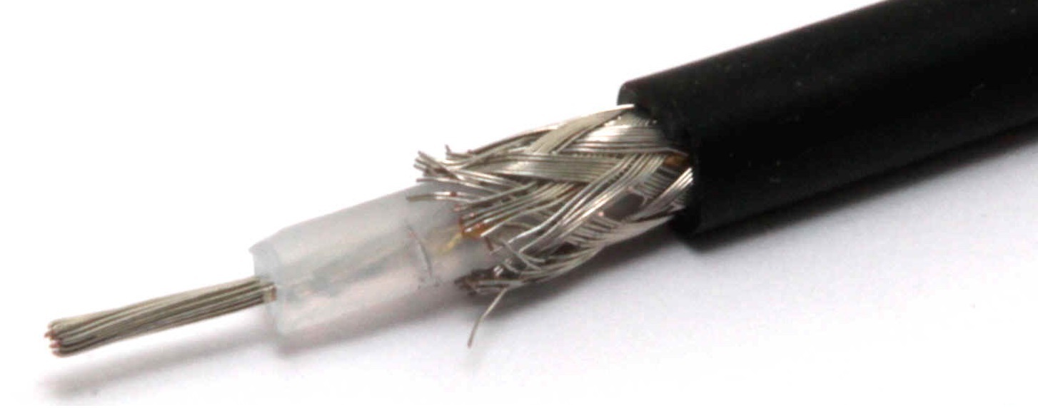 A coaxial cable.