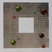 Figure 6: Grid of electrodes with fluid droplets