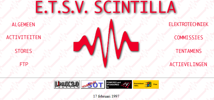 Figure 9: Scintilla&rsquo;s website in 1997.